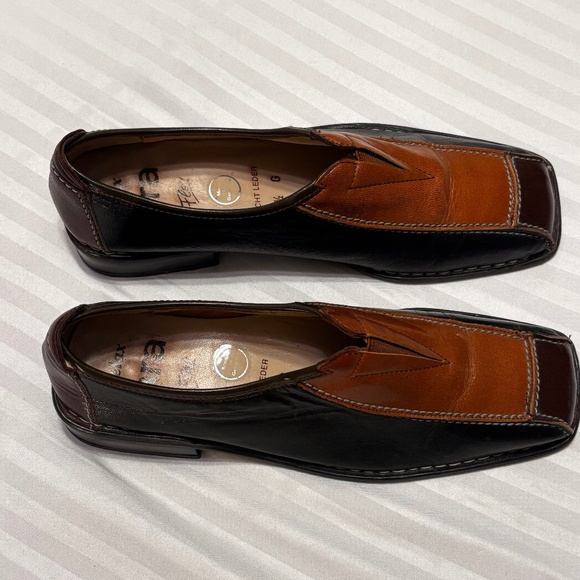 ARA Flex Black Nubuck Leather Lined Slip On Shoe/Loafer/Moc  ARA EVHT LEDER RELAX FLEX  Slip On Loafers Brown/Black 5 1/2 Preowned